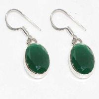 Em 0892b boucles oreilles emeraudes 10x15mm medievales 5gr achat vente bijoux argent 925