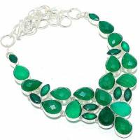 Em 0943a collier parure emeraude rubis 66gr 12x18mm achat vente bijou argent 925