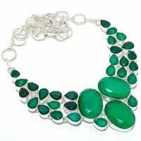 Em 0949a collier parure emeraude facettees 64gr 20x25mm achat vente bijou argent 925