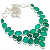 Em 0959a collier parure emeraude facettees 62gr 10x15mm achat vente bijou argent 925