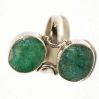 Em 0960b bague chevaliere emeraude 10x12mm argent 925 2