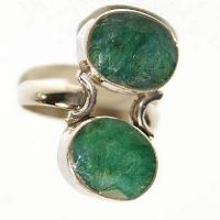 Em 0960c bague chevaliere emeraude 10x12mm argent 925 3