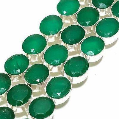 Em 0970c bracelet emeraude facettees 48gr 10x15mm achat vente bijou argent 925