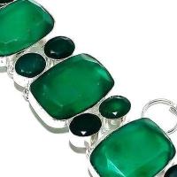 Em 0971c bracelet emeraude facettees 43gr 20x15mm achat vente bijou argent 925