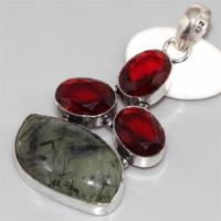 Gr 0072b pendant pendentif grenat garnet argent 925 achat vente bijou