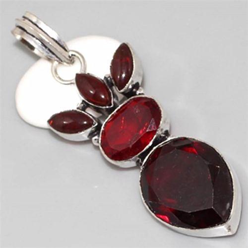 Gr 0073a pendant pendentif grenat garnet argent 925 achat vente bijou