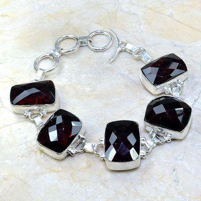 Gr 0084a bracelet grenat garnet argent 925 achat vente bijou