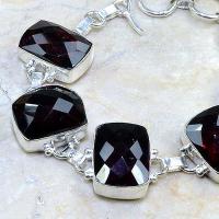 Gr 0084b bracelet grenat garnet argent 925 achat vente bijou