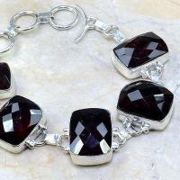 Gr 0084c bracelet grenat garnet argent 925 achat vente bijou