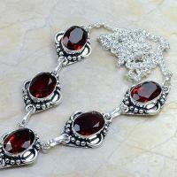 Gr 0090b collier parure sautoir grenat bijou argent 925 achat vente bijou