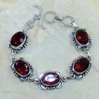 Gr 0096d bracelet grenat garnet argent 925 achat vente bijou