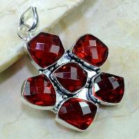 Gr 0155a pendant pendentif grenat garnet pierre gemme argent 925 achat vente bijou