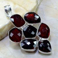 Gr 0158a pendant pendentif grenat garnet pierre gemme argent 925 achat vente bijou