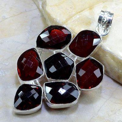 Gr 0158b pendant pendentif grenat garnet pierre gemme argent 925 achat vente bijou