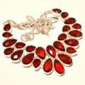 Gr 0177a collier parure sautoir grenat mozambique bijoux argent 925 achat vente bijou 1