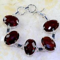 Gr 0194a bracelet grenat garnet lithotherapi gemme argent 925 achat vente bijou