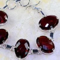 Gr 0194c bracelet grenat garnet lithotherapi gemme argent 925 achat vente bijou