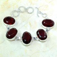 Gr 0204a bracelet grenat garnet lithotherapi gemme argent 925 achat vente bijou