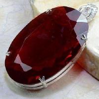 Gr 0211c pendant pendentif grenat garnet pierre gemme argent 925 achat vente bijou