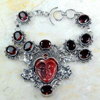 Gr 0403a bracelet grenat garnet bouddha jaspe lithotherapie gemme argent 925 achat vente bijou