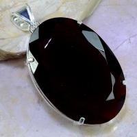 Gr 0462a pendentif pendant grenat garnet pierre lithotherapie argent 925 achat vente bijou