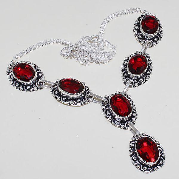 Gr 0471a collier parure sautoir grenat mozambique bijoux argent 925 achat vente bijou