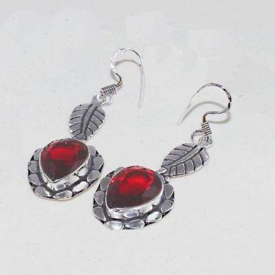 Gr 0585c boucles pendants oreilles medievale grenat mozambique achat vente bijou argent 925 1