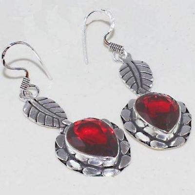 Gr 0585c boucles pendants oreilles medievale grenat mozambique achat vente bijou argent 925 1