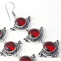 Gr 0614g boucles oreilles grenat achat vente bijoux argent 925