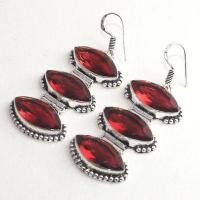 Gr 0616e boucles oreilles grenat achat vente bijoux argent 925