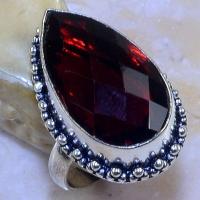 Gr 0619b bague t60 chevaliere grenat mozambique achat vente bijou argent 925