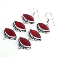 Gr 0625f boucles oreilles grenat achat vente bijoux argent 925