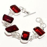 Bracelets avec Grenat et argent 925