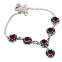 Gr 0745a collier parure sautoir grenat 22gr 10mm achat vente bijou ethnique argent 925