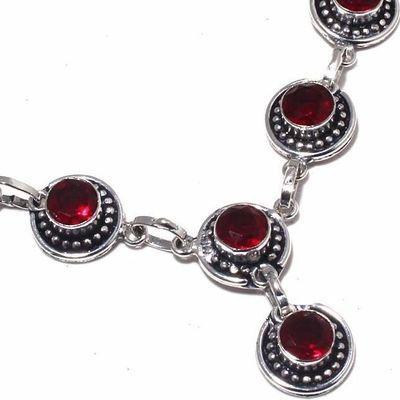 Gr 0745c collier parure sautoir grenat 22gr 10mm achat vente bijou ethnique argent 925