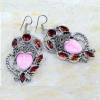 Gr 0877a boucles pendants oreilles bouddha grenat mozambique achat vente bijou argent 925