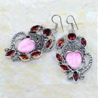 Gr 0877b boucles pendants oreilles bouddha grenat mozambique achat vente bijou argent 925