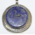 Int 037 pendentif antique afghan lapis lazuli intaille chameau 2 