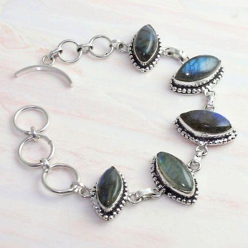 Lb 0102 bracelet labradorite 19 gr achat vente bijou argent 925 3