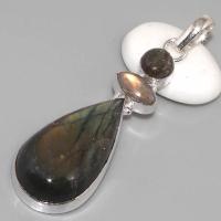 Lb 0536c pendentif labradorite achat vente argent 925