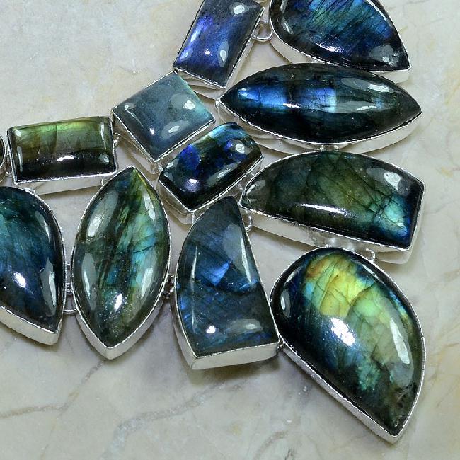 Lb 0556b collier parure labradorite achat vente argent 925