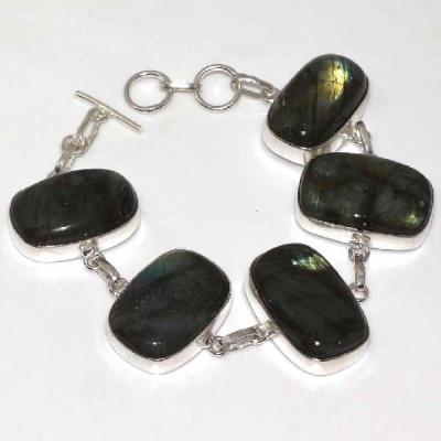 Lb 0577b bracelet labradorite achat vente plq argent 925