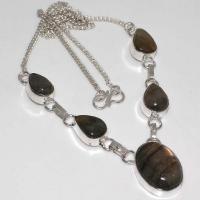 Lb 0579a collier parure labradorite achat vente plq argent 925