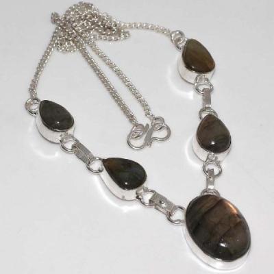 Lb 0579c collier parure labradorite achat vente plq argent 925