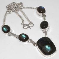 Lb 0598a collier parure sautoir labradorite achat vente argent 925