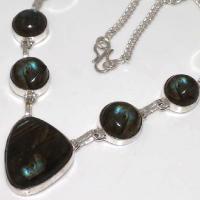 Lb 0599b collier parure sautoir labradorite achat vente argent 925