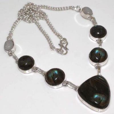 Lb 0599b collier parure sautoir labradorite achat vente argent 925