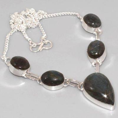 Lb 0605b collier parure sautoir labradorite achat vente argent 925