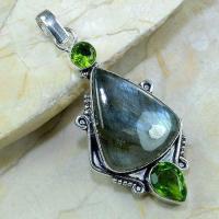 Lb 0614a pendant pendentif labradorite achat vente bijou argent 925