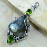 Lb 0614b pendant pendentif labradorite achat vente bijou argent 925